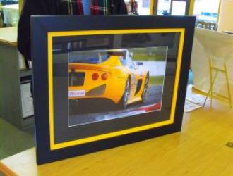 car photo framed