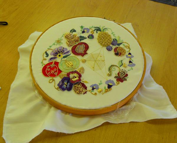Embroidery just finished ....
